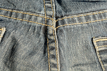 Image showing Jeans back pocket