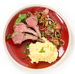 Image showing Roast lamb chops