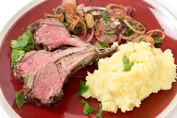 Image showing Roast lamb chops