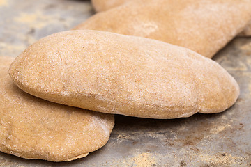 Image showing Homemade  Egyptian pita bread