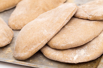 Image showing Loaves of Egyptian pita bread