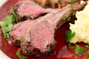 Image showing Roast lamb chops