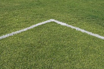 Image showing Corner lines of a playing field