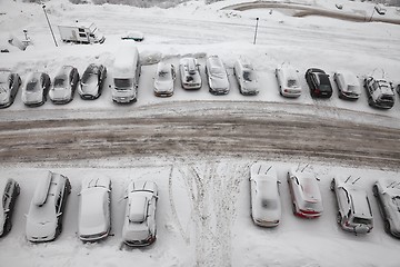 Image showing Winter parking