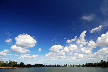 Image showing Landscape of Srah Srang, the royal bath