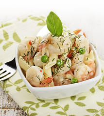 Image showing Shrimps And Pasta