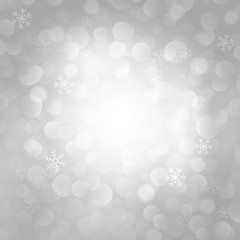 Image showing vector gray background with snowflakes