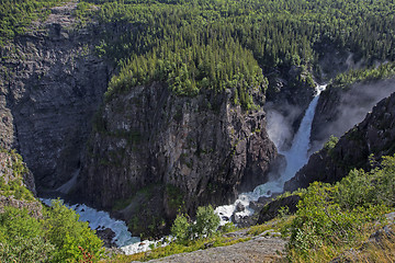 Image showing Rjukanfossen from above