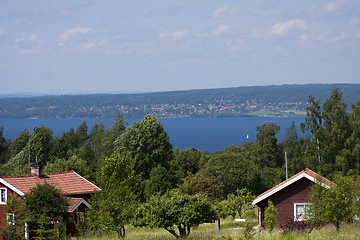 Image showing view over lake siljan sweden