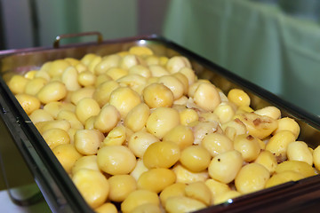 Image showing potatoes in warming plate