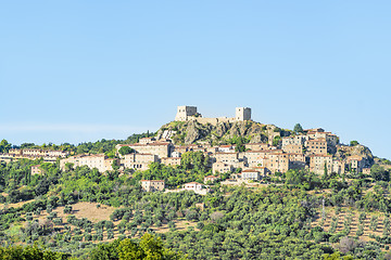 Image showing View to Montemassi Tuscany