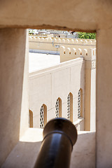 Image showing Cannon of fort Nizwa