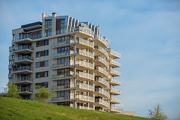 Image showing Texture of a building outdoors