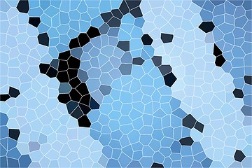 Image showing Blue honeycomb with dark parts