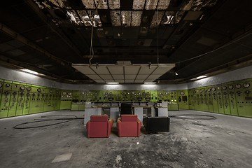 Image showing Electricity distribution hall in metal industry