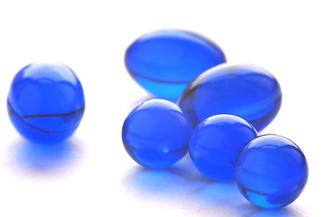 Image showing Abstract pills in blue color