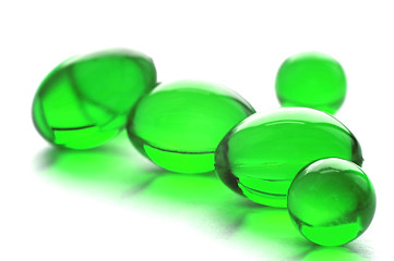 Image showing Abstract pills in green color