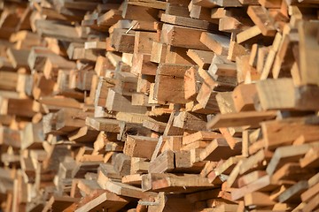 Image showing Firewood texture closeup