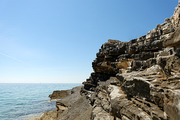 Image showing Transparent water at the shore