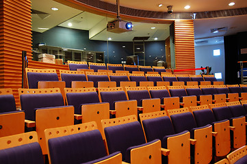 Image showing Control room of a theater