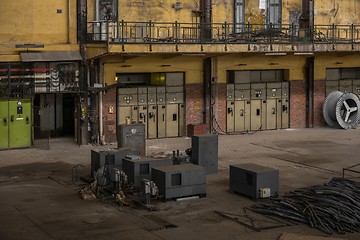 Image showing Electricity distribution hall in metal industry