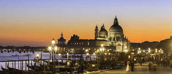 Image showing Venice in sunset.