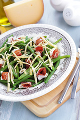 Image showing ham and beans salad