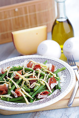 Image showing ham and beans salad