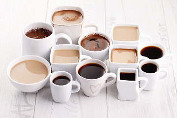 Image showing black or white coffee