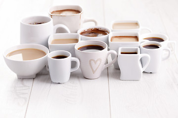 Image showing black or white coffee