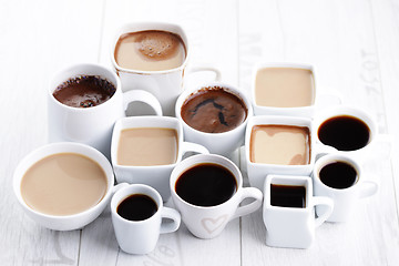 Image showing black or white coffee