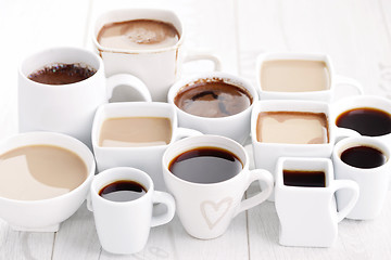 Image showing black or white coffee