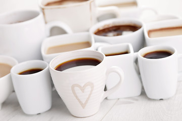 Image showing black or white coffee