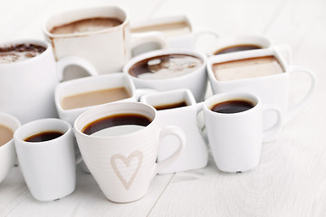 Image showing black or white coffee