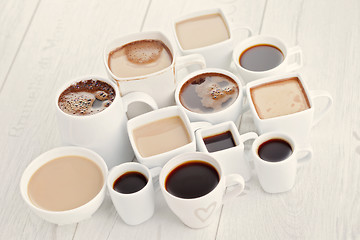 Image showing black or white coffee