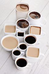 Image showing black or white coffee