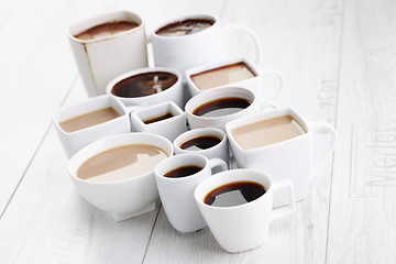 Image showing black or white coffee