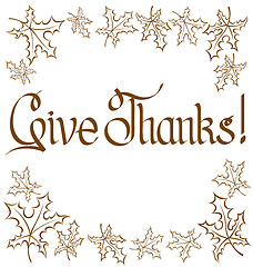 Image showing Thanks Giving text