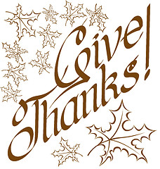 Image showing Thanks Giving text