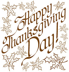 Image showing Thanks Giving text