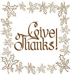 Image showing Thanks Giving text