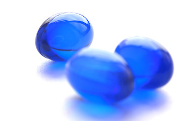 Image showing Abstract pills in blue color