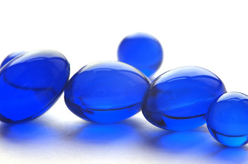 Image showing Abstract pills in blue color