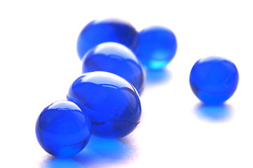 Image showing Abstract pills in blue color