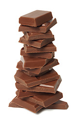 Image showing Chocolate stack