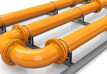 Image showing the orange pipeline