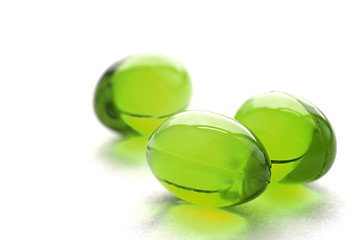 Image showing Abstract pills in green color