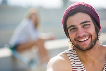 Image showing Super happy smiling guy