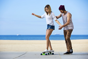 Image showing Skateboarding workshop