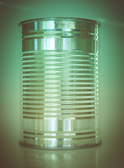 Image showing Retro look Tin can